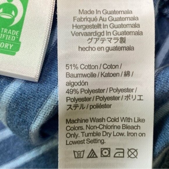 J Crew Factory Men's Striped Hooded Long-Sleeved Pullover Size‎ L - Picture 5 of 5